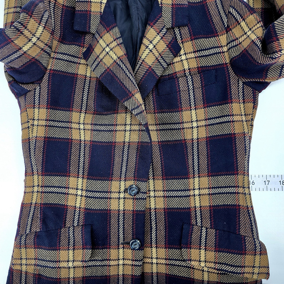 Equestrian Oxxford Clothes Women’s Tweed Blazer Fitted Heritage Tailored - Picture 8 of 16